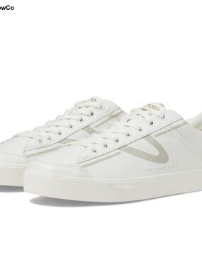 Women's Leather Court Sneaker Lace-Up Fashion Sneakers
